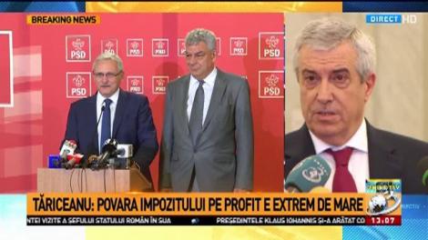 Tăriceanu: Povara impozitului pe profit este extrem de mare