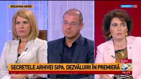 La ordinea zilei: Iulia Scântei, dezvăluiri în premieră despre secretele arhivei SIPA