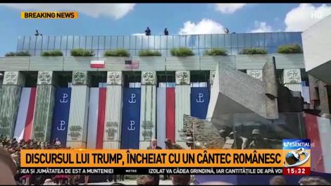 Discursul lui Trump, încheiat cu un cântec românesc