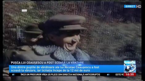 Pușca de vânătoare a lui Ceaușescu a fost scoasă la licitație