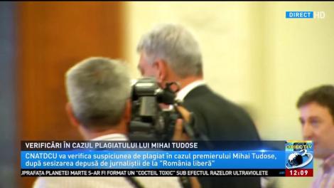 Verificări în cazul plagiatului lui Mihai Tudose