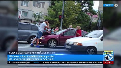 Scene uluitoare pe străzile din Iași