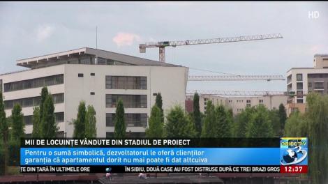 Mii de locuințe vândute din stadiul de proiect