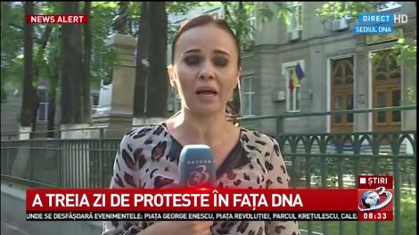 A treia zi consecutivă de proteste, la DNA