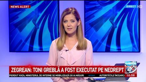 Augustin Zegrean, declarații incredibile: Toni Greblă a fost executat pe nedrept
