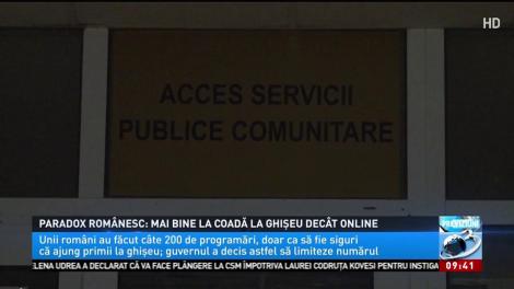 Paradox românesc: mai bine la coadă la ghișeu decât online