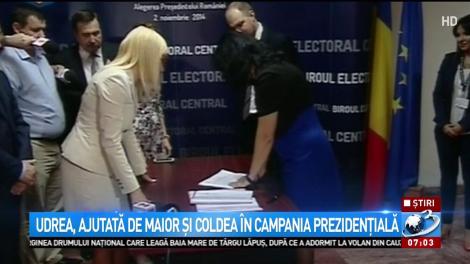 Udrea, ajutată de Maior și Coldea &icirc;n campania prezidențială