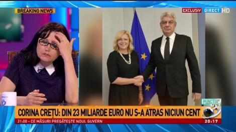 Corina Creţu: România speră să atragă 500 de milioane d eeuro din 23 de miliarde