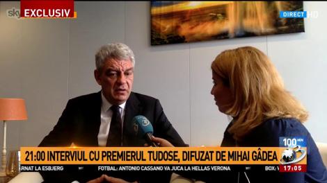 Premierul Tudose, primul interviu după învestire