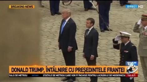 Donald Trump, întâlnire cu preşedintele Franţei