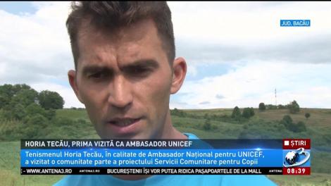 Campionul de tenis Horia Tecău, prima vizită ca ambasador UNICEF