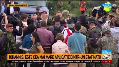 Preşedintele Iohannis participă, la Cincu, la cel mai mare exerciţiu militar NATO