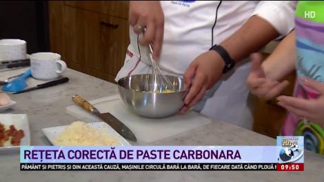 Rețeta corectă de paste carbonara