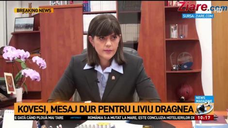 Kovesi, mesaj dur pentru Liviu Dragnea