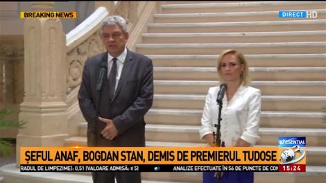 Șeful ANAF, demis la nici două săptăm&acirc;ni de la avertismentul premierului Tudose