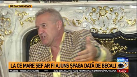 Gigi Becali aruncă bomba: 2.000 de dolari șpagă pentru un șef din Poliție