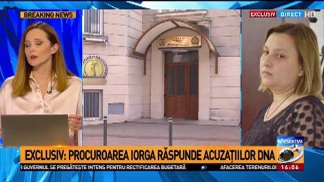 Procuroarea Iorga răspunde acuzațiilor DNA, după ce în biroul ei s-ar fi găsit bani: Nici nu am fost lăsată să intru în birou