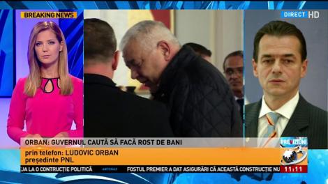 Ludovic Orban: Guvernul caută să facă rost de bani