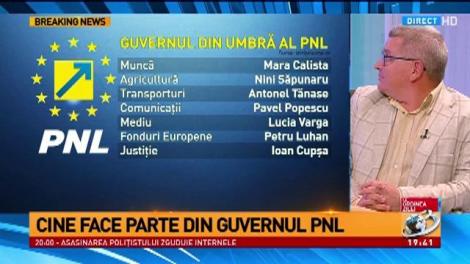 Cine face parte din guvernul din umbră al PNL