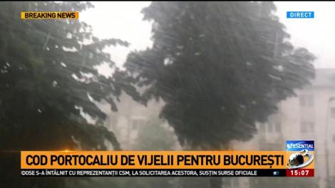 Cod portocaliu de vijelii pentru București