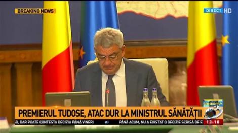 Premierul Tudose, atac dur la Ministerul Sănătății