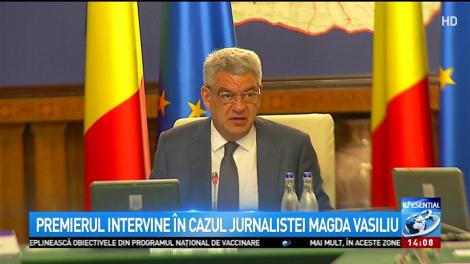 Premierul intervine în cazul jurnalistei Magda Vasiliu