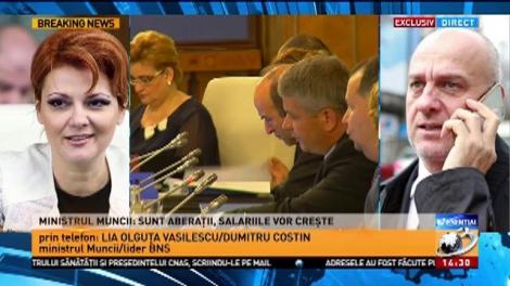 Olguța Vasilescu: „Salariile nu scad, dimpotrivă!”