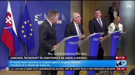 VIDEO: Preşedintele Comisiei Europene, pus pe glume! Jean-Claude Juncker a încurcat-o pe Angela Merkel cu soţia sa şi i-a închis telefonul,  spre amuzamentul tuturor