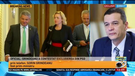 Sorin Grindeanu a contestat excluderea din PSD