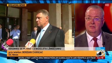 Klaus Iohannis, cu bicicleta la sfârșit de săptămână. Unde a fost fotografiat președintele României