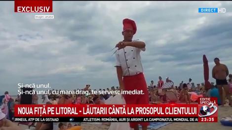 "Arde tare, frige-ncet, dăm porumbul permanent. Te servesc ca-n Occident, doar în fițe și talent". Lăutarii de pe litoral cântă la prosopul clientului, iar dedicațiile curg fără număr