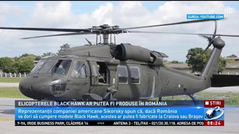 Elicopterele Black Hawk ar putea fi produse în România