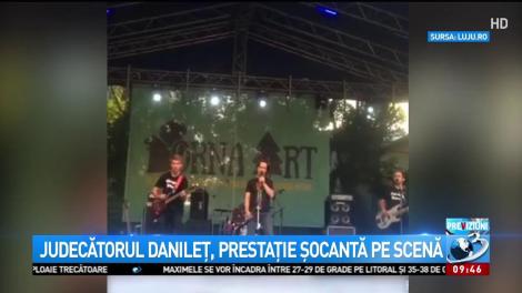 Judecătorul Danileț, prestație șocantă pe scenă