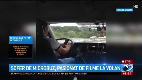 Șofer de microbuz, pasionat de filme la volan