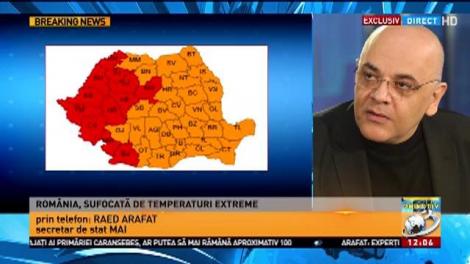 Raed Arafat, despre măsurile care se impun pe perioada caniculei