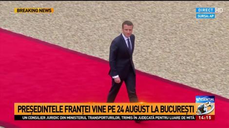 Președintele Franței va efectua o vizită oficială la București pe 24 august