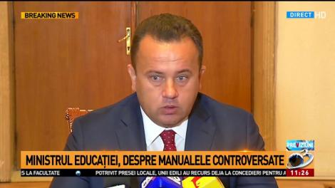 Ministrul Educației, declarații pe tema manualelor controversate