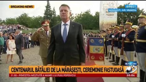 Iohannis, Tudose, Dragnea - umăr la umăr la Mărășești