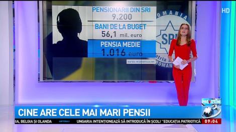 Cine are cele mai mari pensii