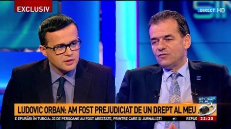 Ludovic Orban: Eu am fost prejudiciat de un drept al meu