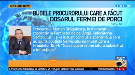 Informaţii explozive despre procurorul dosarului fermei