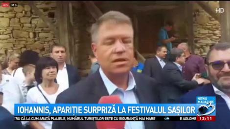 Klaus Iohannis, apariție surpriză la un festival