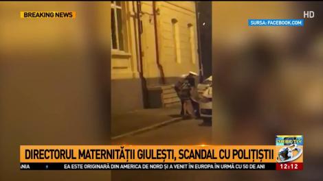 Scandal cu polițiștii. Directorul Maternității Giulești, bruscat și târât pe jos de oamenii legii