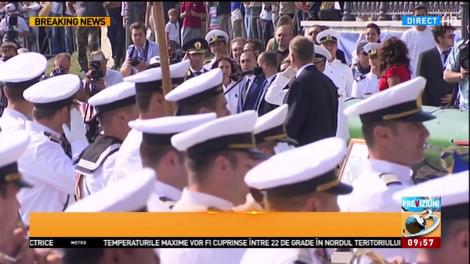 Spectacol pe litoral, de Ziua Marinei. Președintele Klaus Iohannis a sosit la festivități
