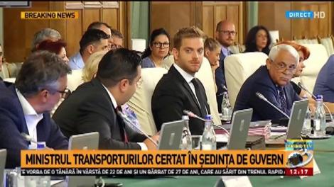 Ministrul Transporturilor, certat de premier &icirc;n ședința de Guvern: &bdquo;Nu mergeți &icirc;n direcția care trebuie!&rdquo;