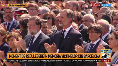 Moment de reculegere &icirc;n memoria victimelor din Barcelona
