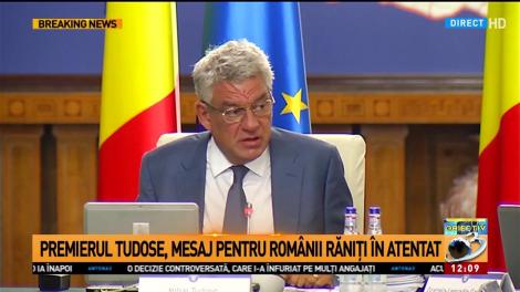 Mihai Tudose, mesaj pentru autoritățile rom&acirc;ne: &bdquo;Să țineți aproape de rom&acirc;nii răniți &icirc;n Barcelona!&rdquo;