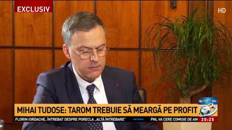 Mihai Tudose: Compania TAROM nu va fi nici închisă, nici prăduită