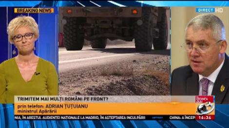 Țuțuianu: Suntem pregătiți să suplimentăm trupele militare