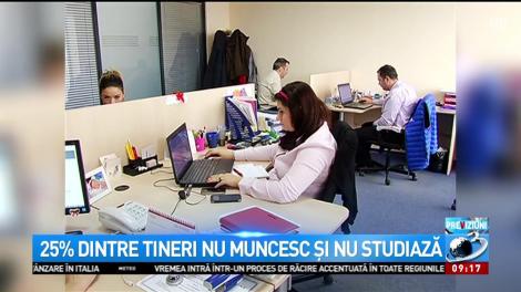 25 la sută din tinerii români nu muncesc și nu studiază